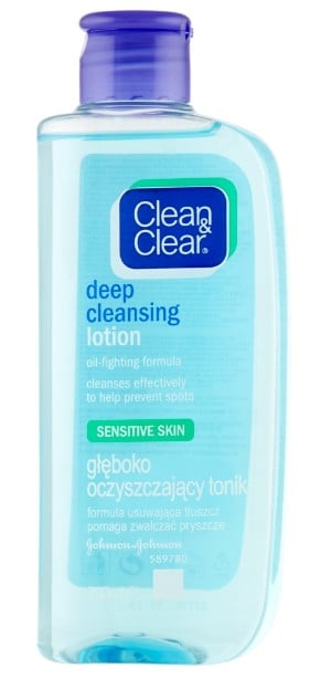 Clean & Clear mélytisztító tonik érzékeny bőrre