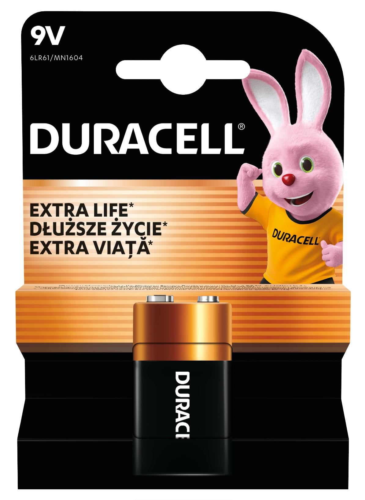 Duracell 9 voltos alkálielem