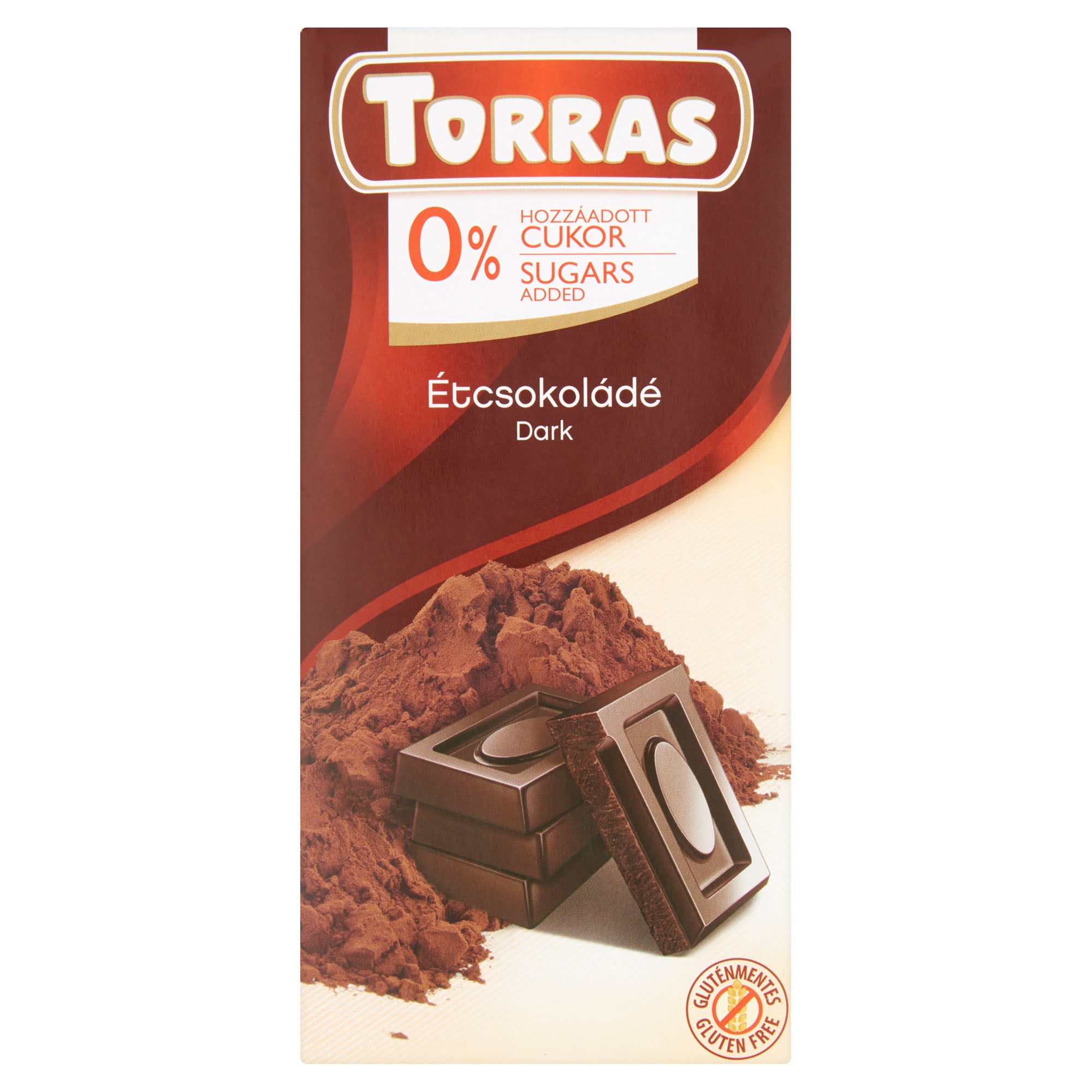 Torras étcsokoládé hozzáadott cukor nélkül, édesítőszerrel