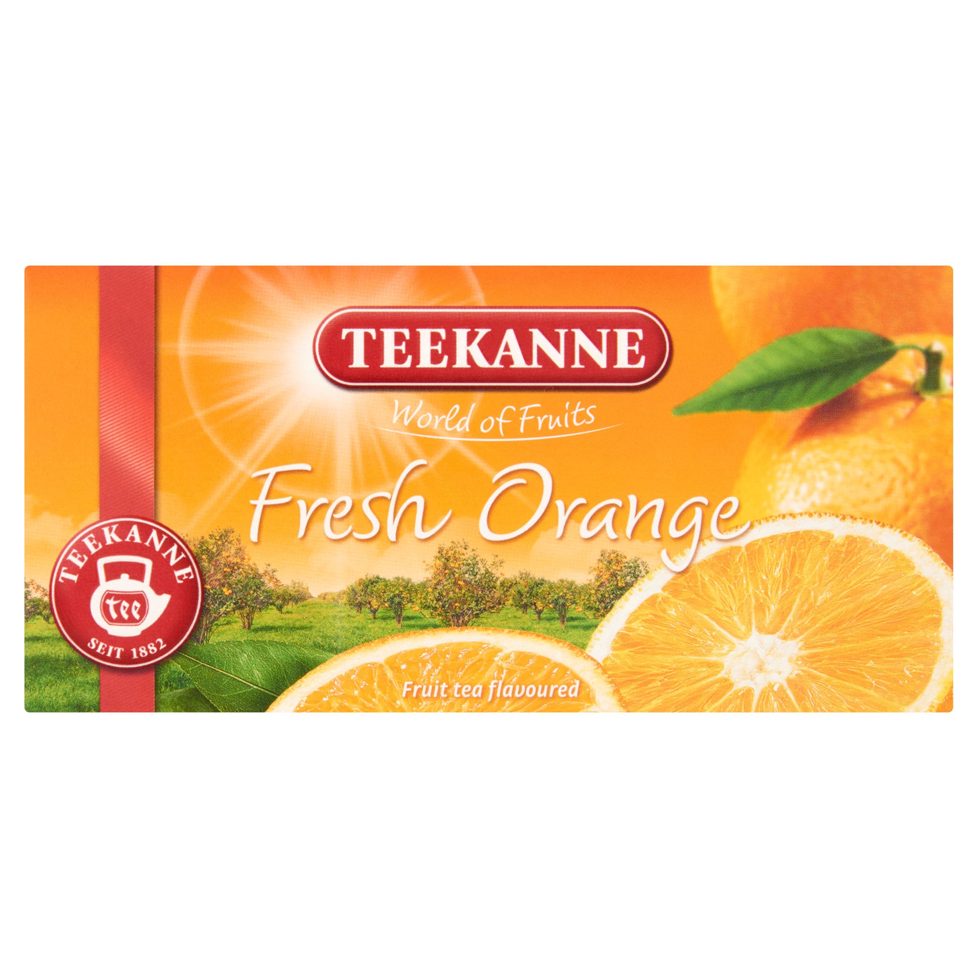 Teekanne World of Fruits Fresh Orange narancsízesítésű gyümölcstea keverék 20 filter