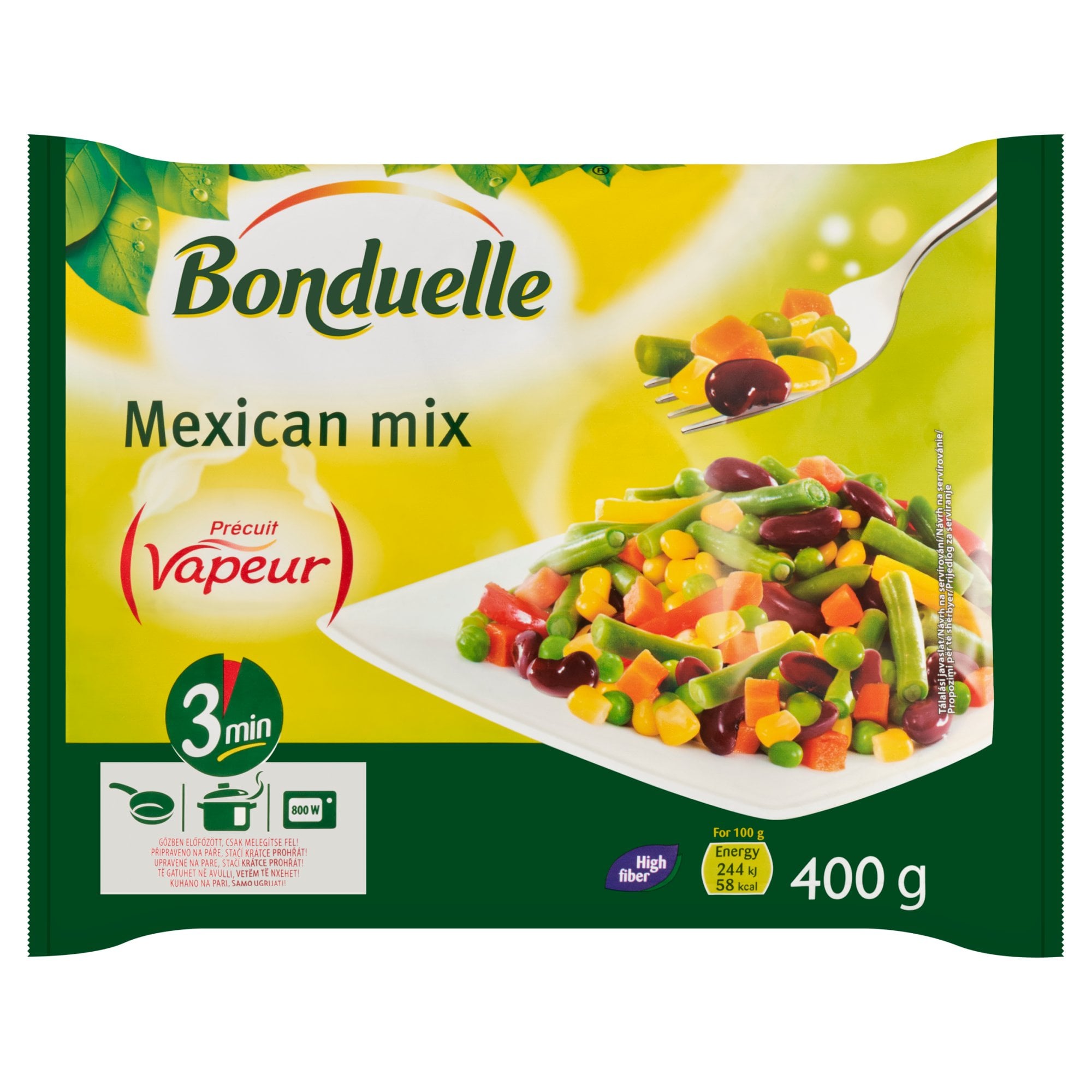 Bonduelle Vapeur gyorsfagyasztott mexikói zöldségkeverék