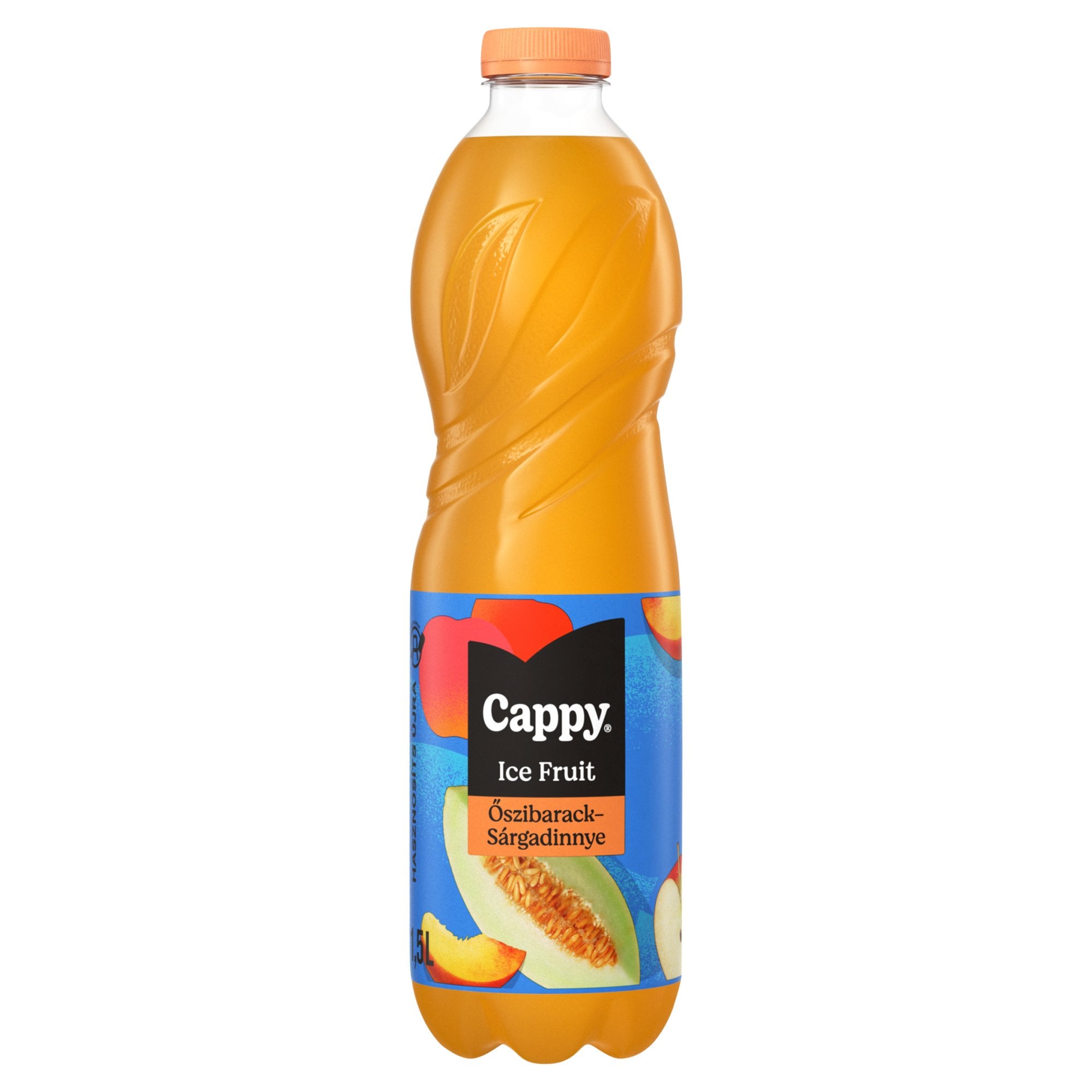 Cappy Ice Fruit szénsavmentes alma-őszibarack-sárgadinnye ital citromfű ízesítéssel