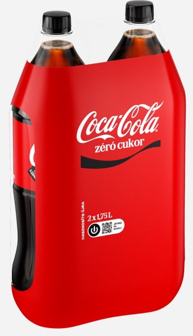 Coca-Cola Zero colaízű energiamentes szénsavas üdítőital multipack (2x1,75l)
