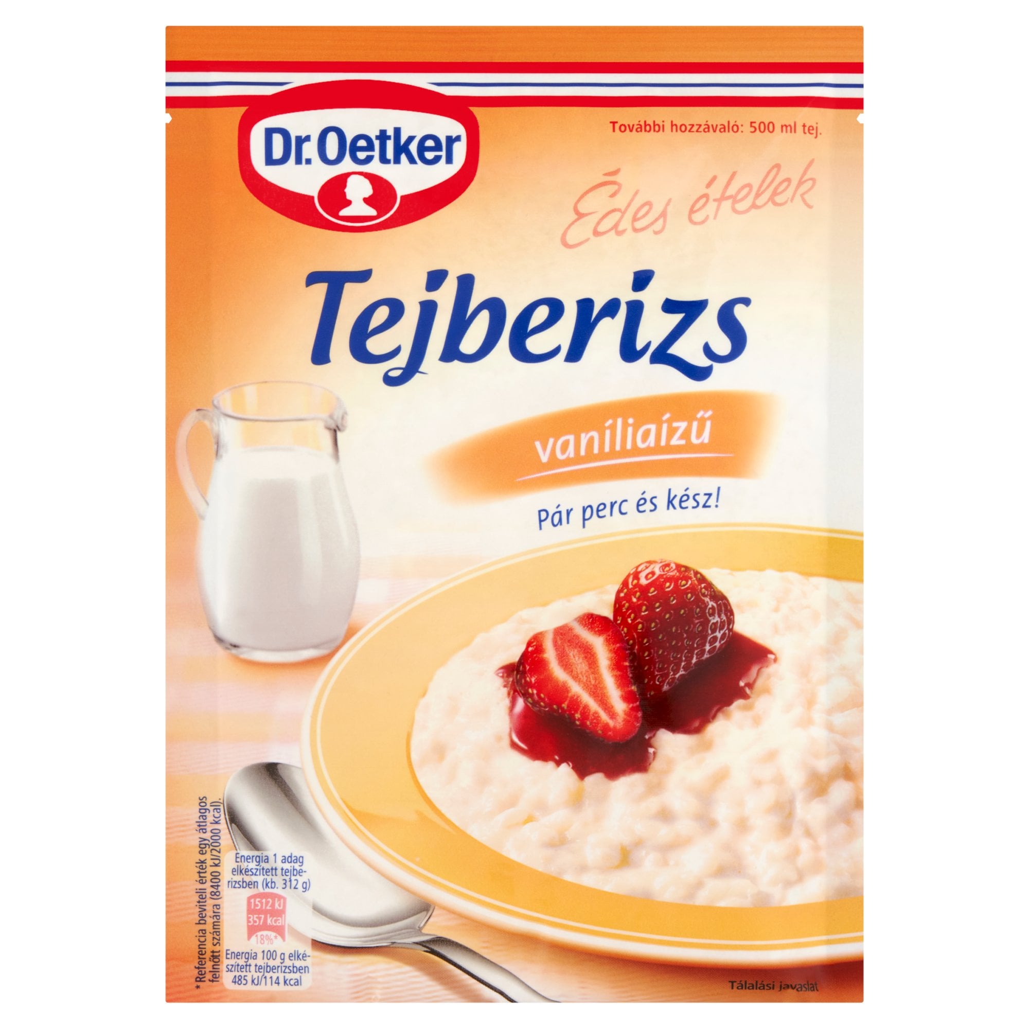 Dr. Oetker Tejberizs vaníliaízű