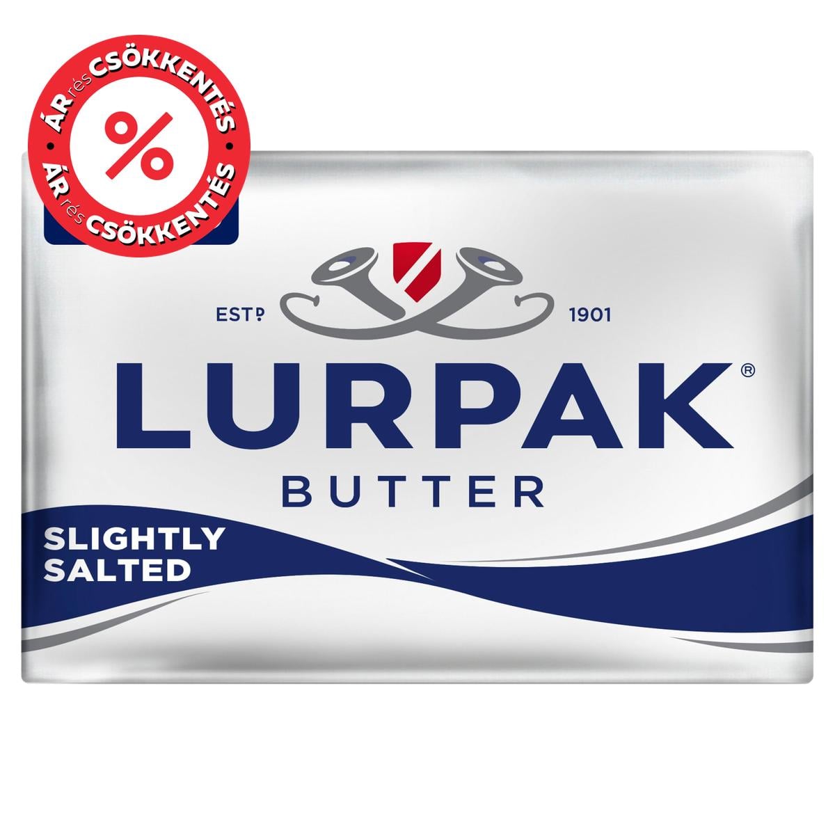Lurpak Enyhén sózott dán vaj 80% zsírtartalom