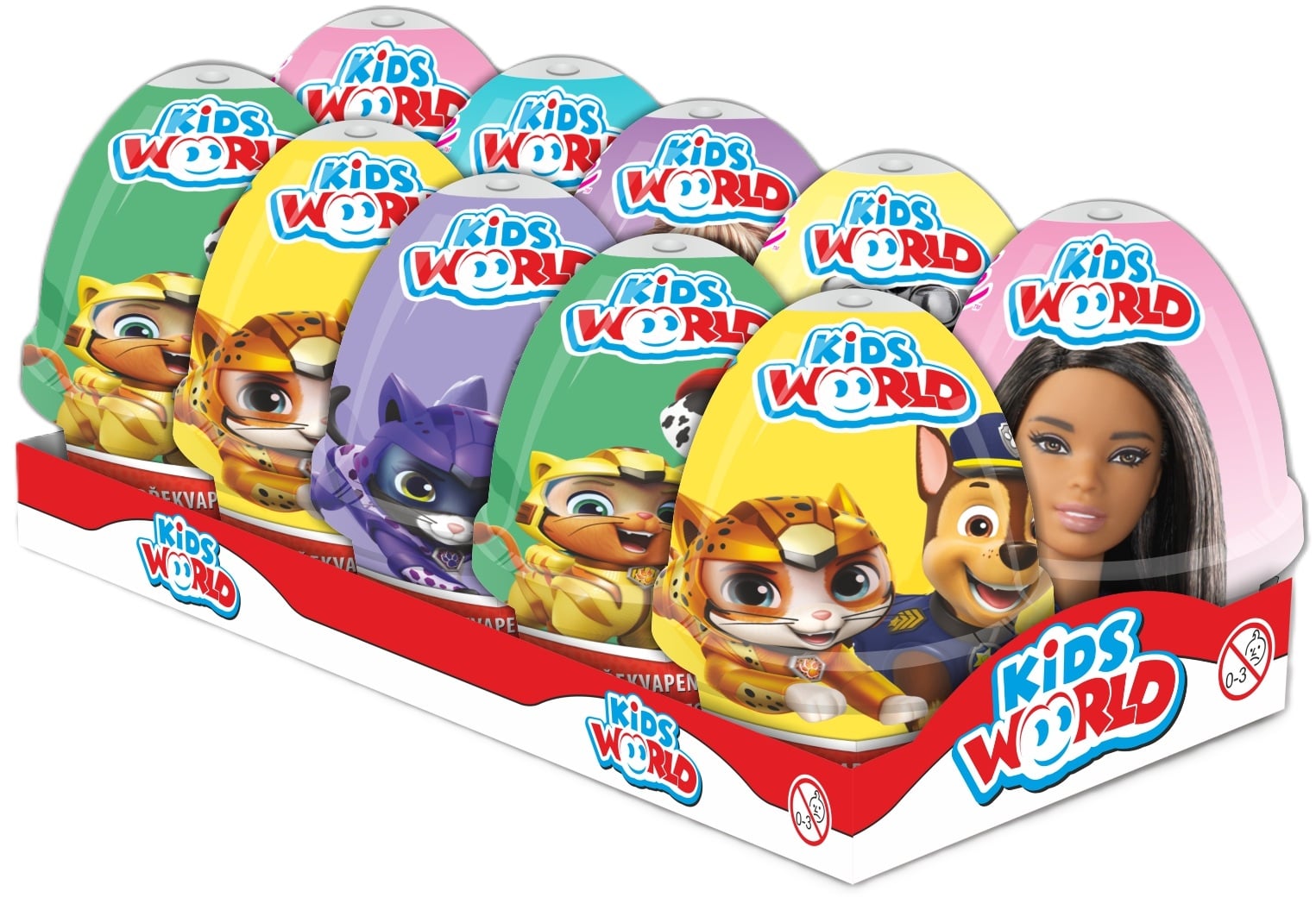 Kid's World Vanília-csokoládé ízű desszert játékkal