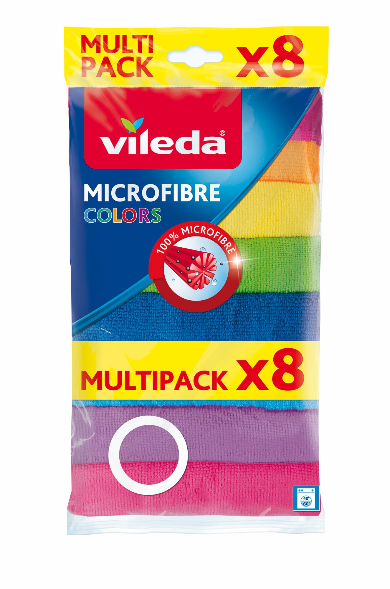 Vileda Color 8 színű mikroszálas törlőkendő