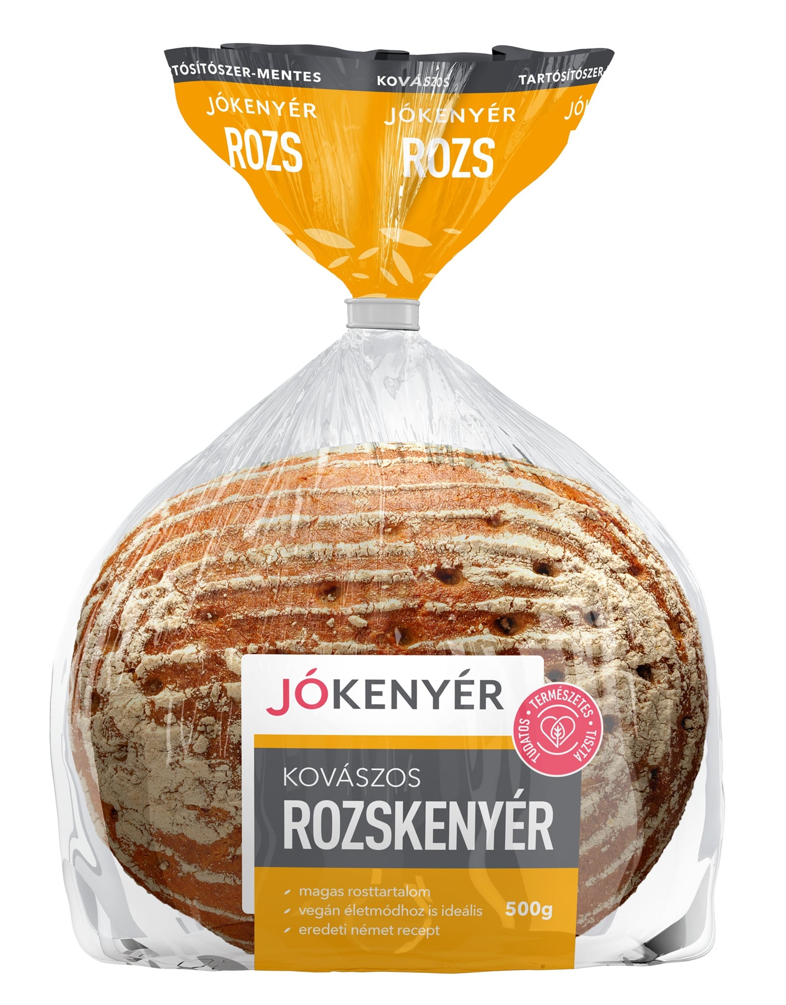JÓkenyér Kovászos Rozskenyér szeletelt csomagolt