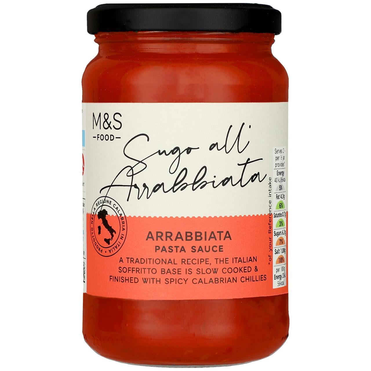 Marks & Spencer Fűszeres paradicsomos tészta szósz vörös chili paprikával és olasz extra szűz olívaolajjal (3,5%)