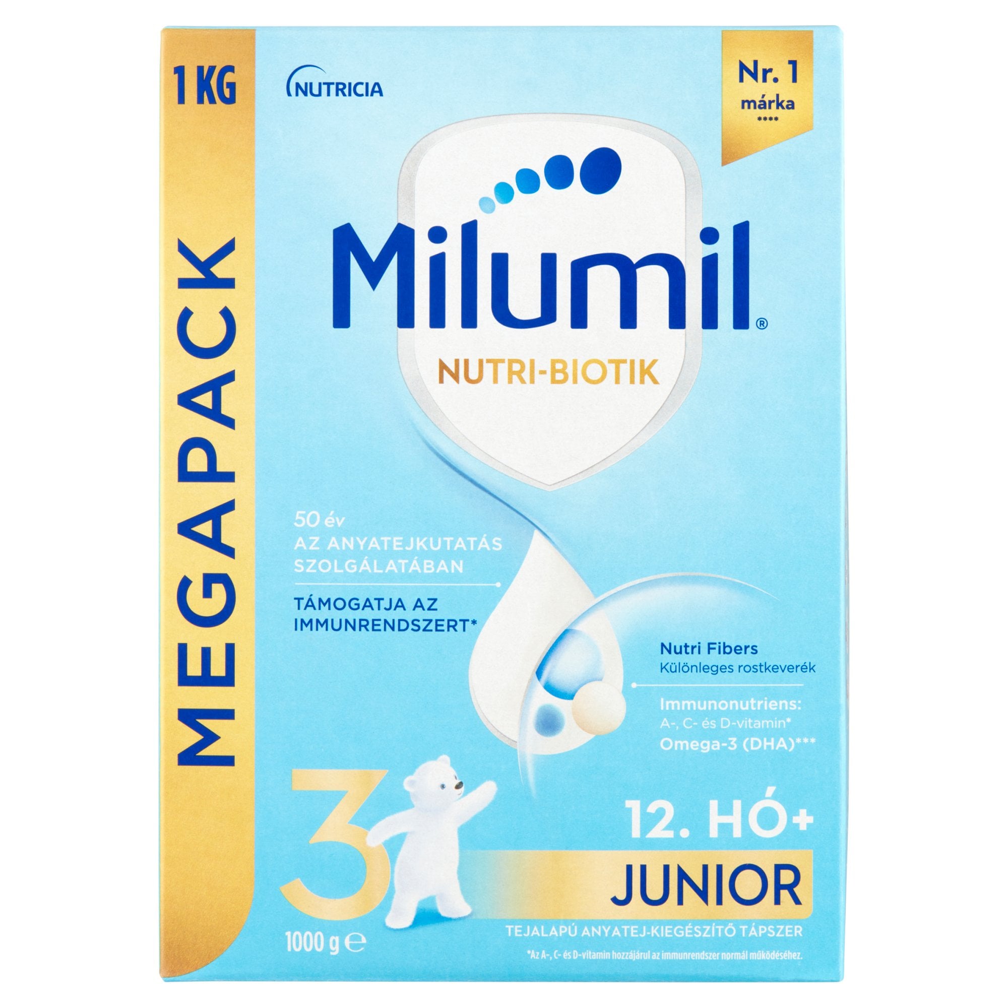 Milumil 3 Junior tejalapú anyatej-kiegészítő tápszer 12 hónapos kortól