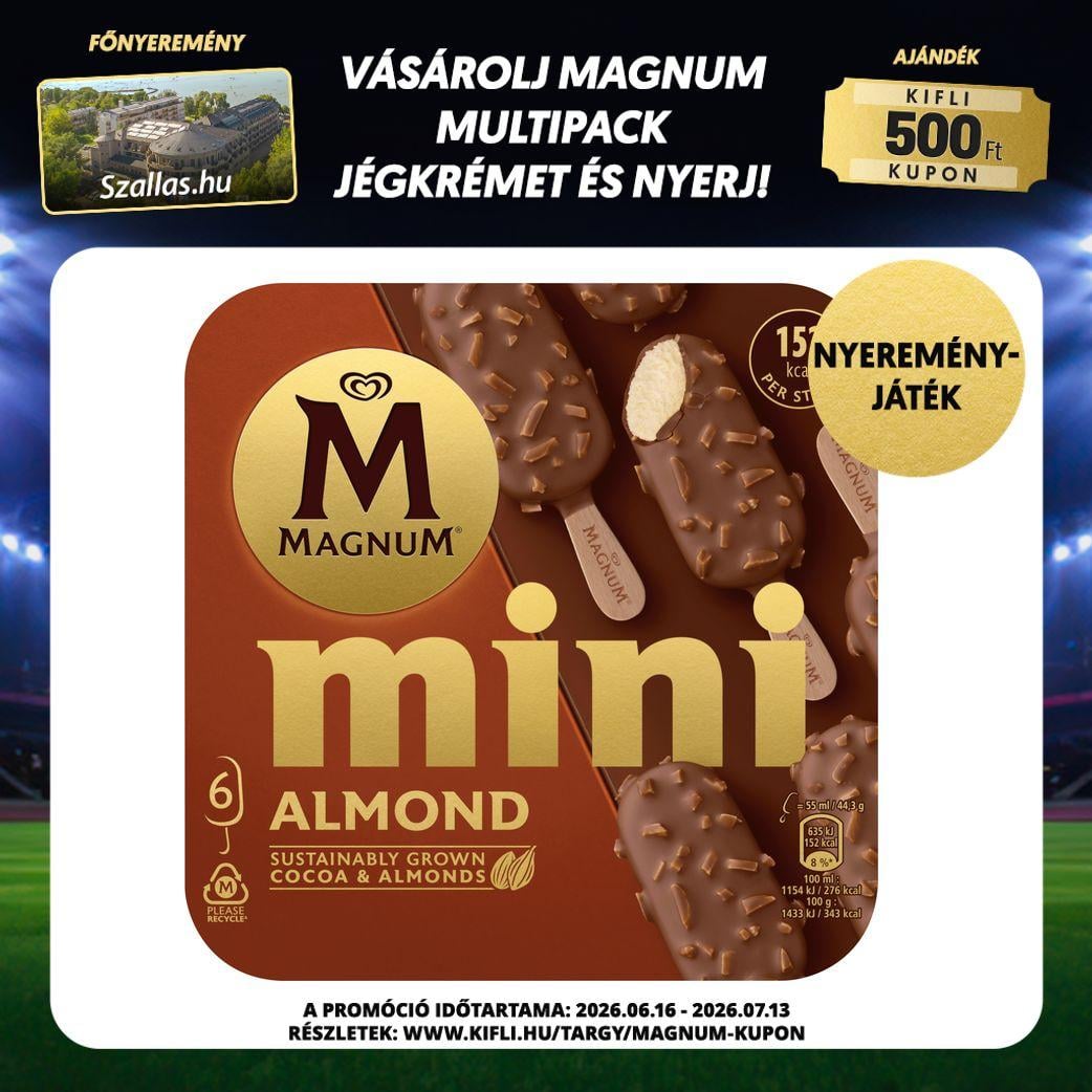 Magnum Mini Multipack Mandula jégkrém