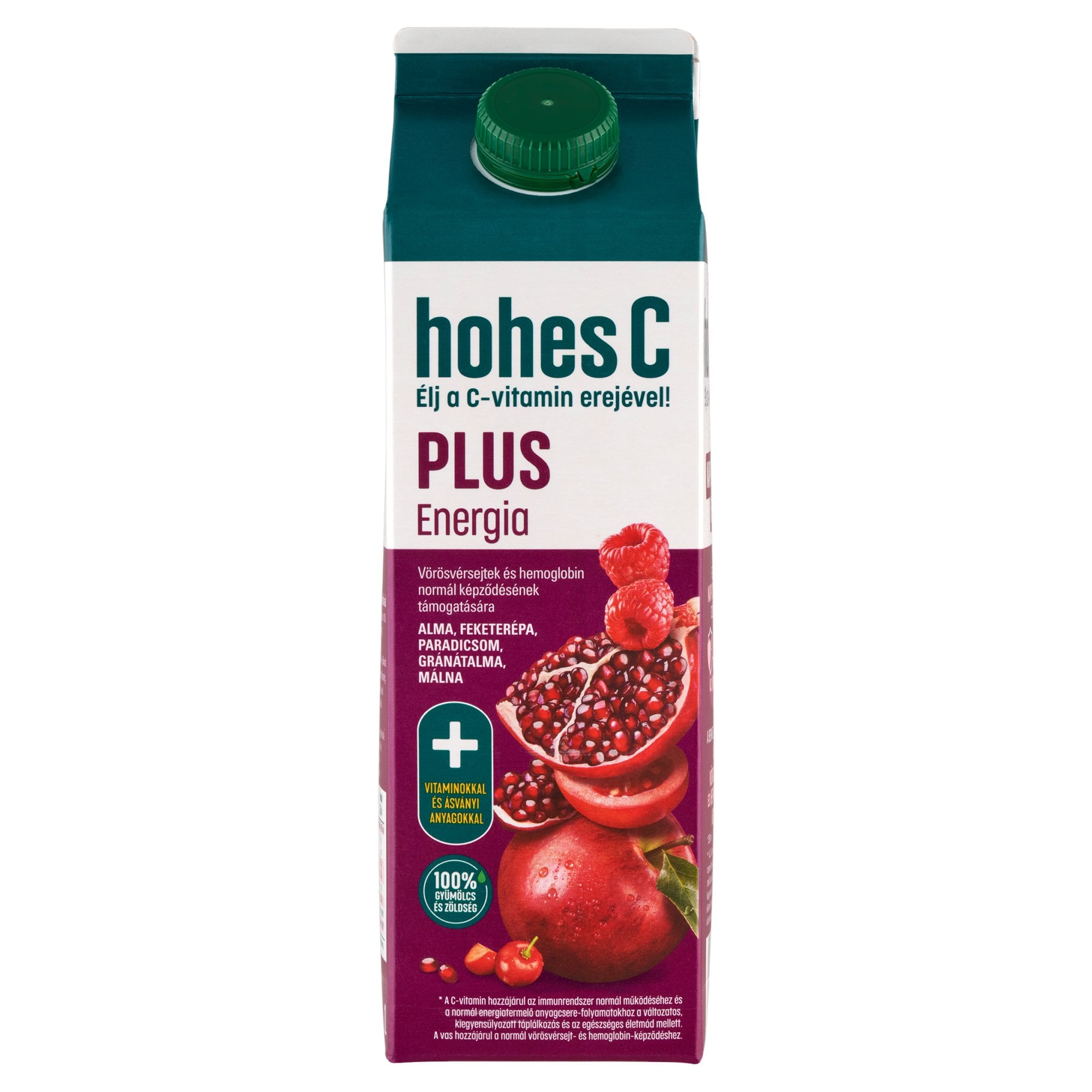Hohes C Plus+ Vas alma-gránátalma-málna vegyes gyümölcs-zöldséglé