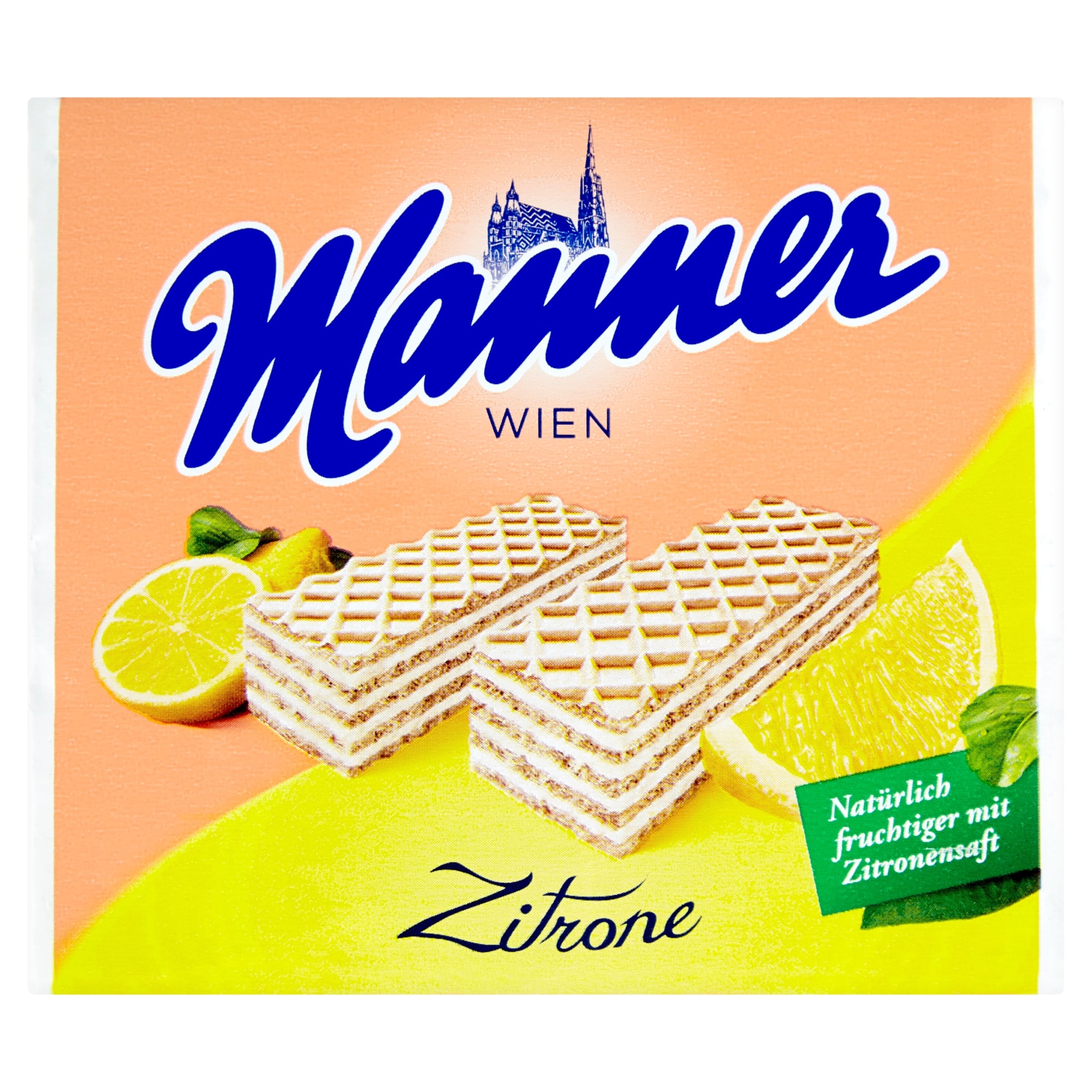 Manner citromízű krémmel töltött ostyaszeletek