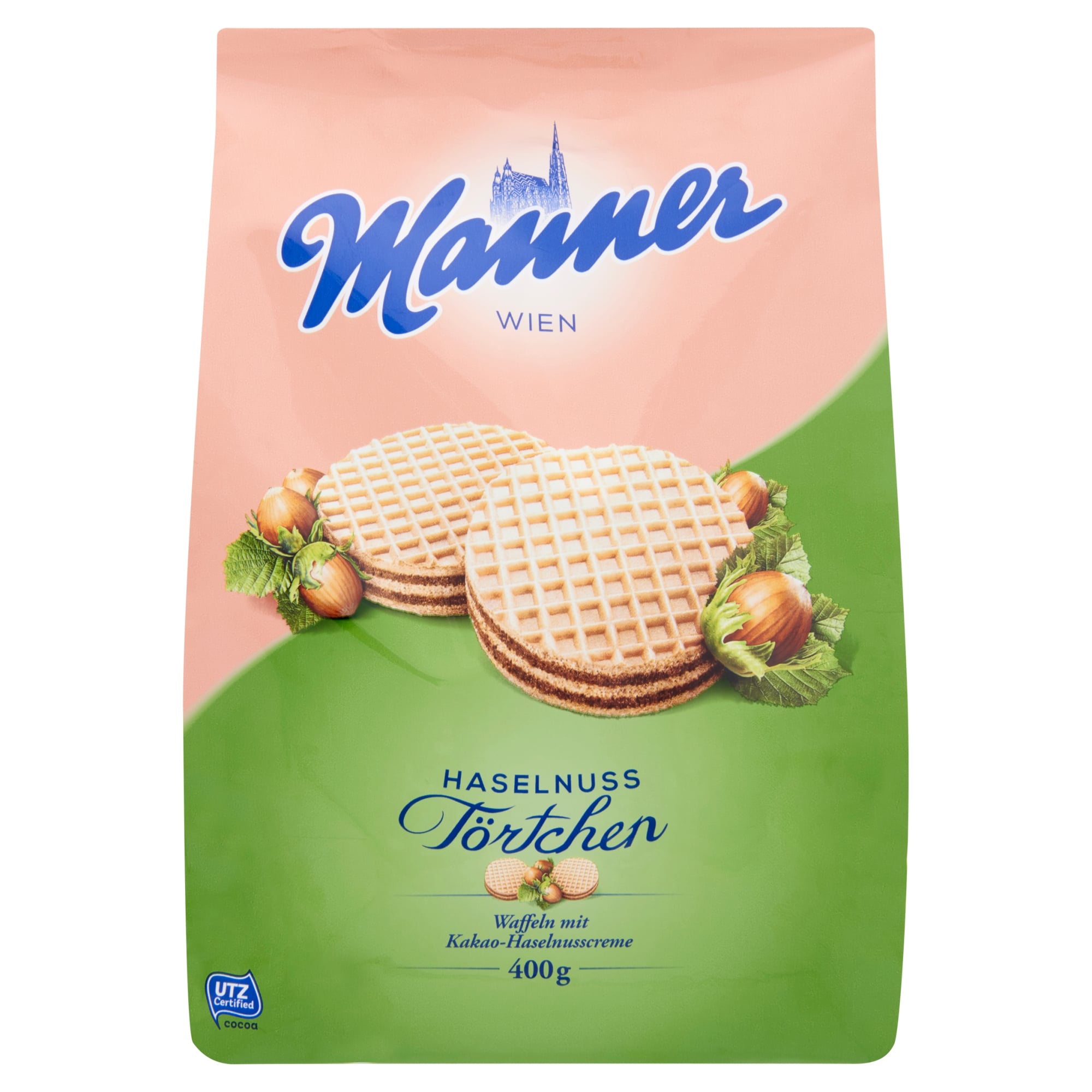 Manner kakaós-mogyorókrémmel töltött ostya