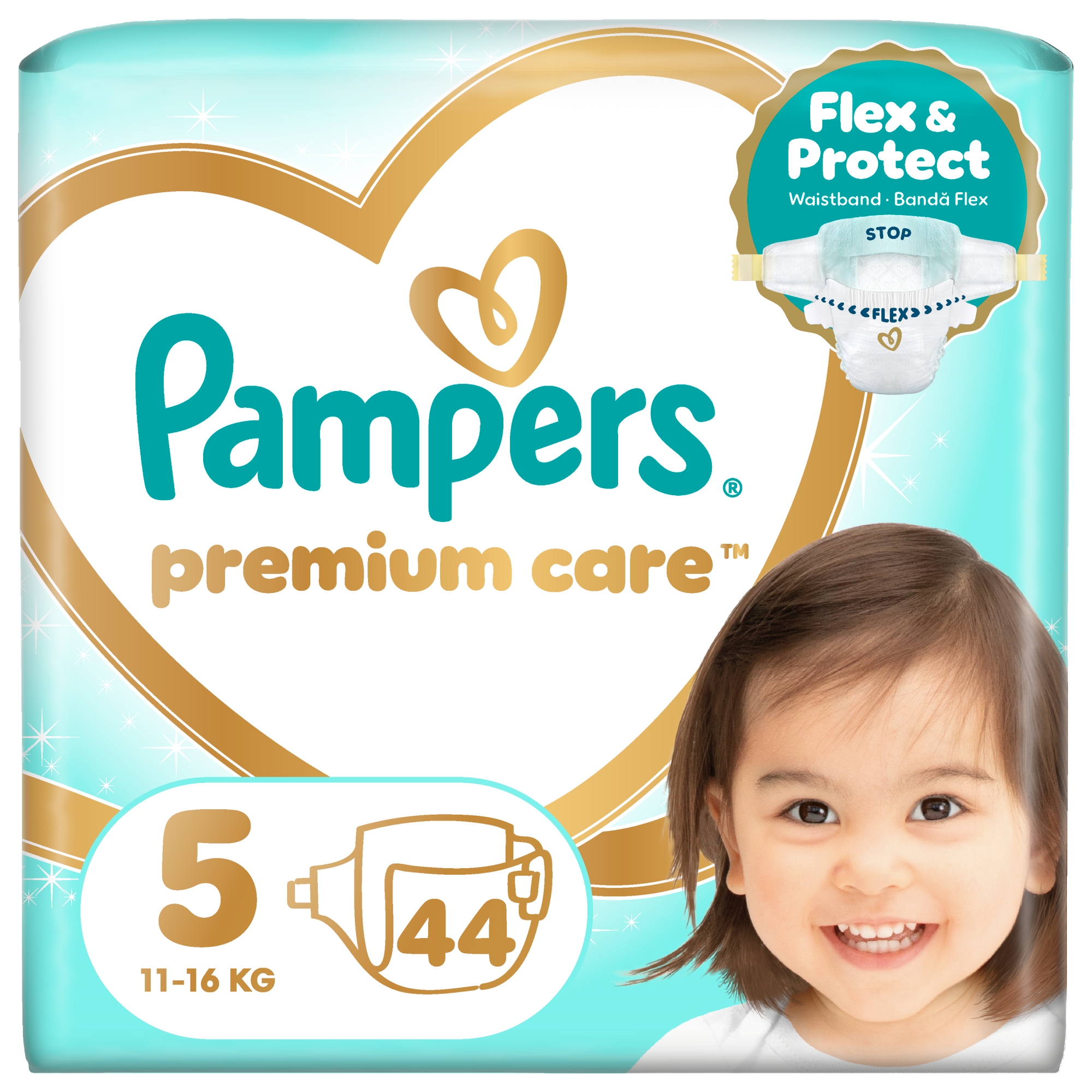 Pampers Premium Care Pelenka, Méret: 5 (11-16 kg) 44 db