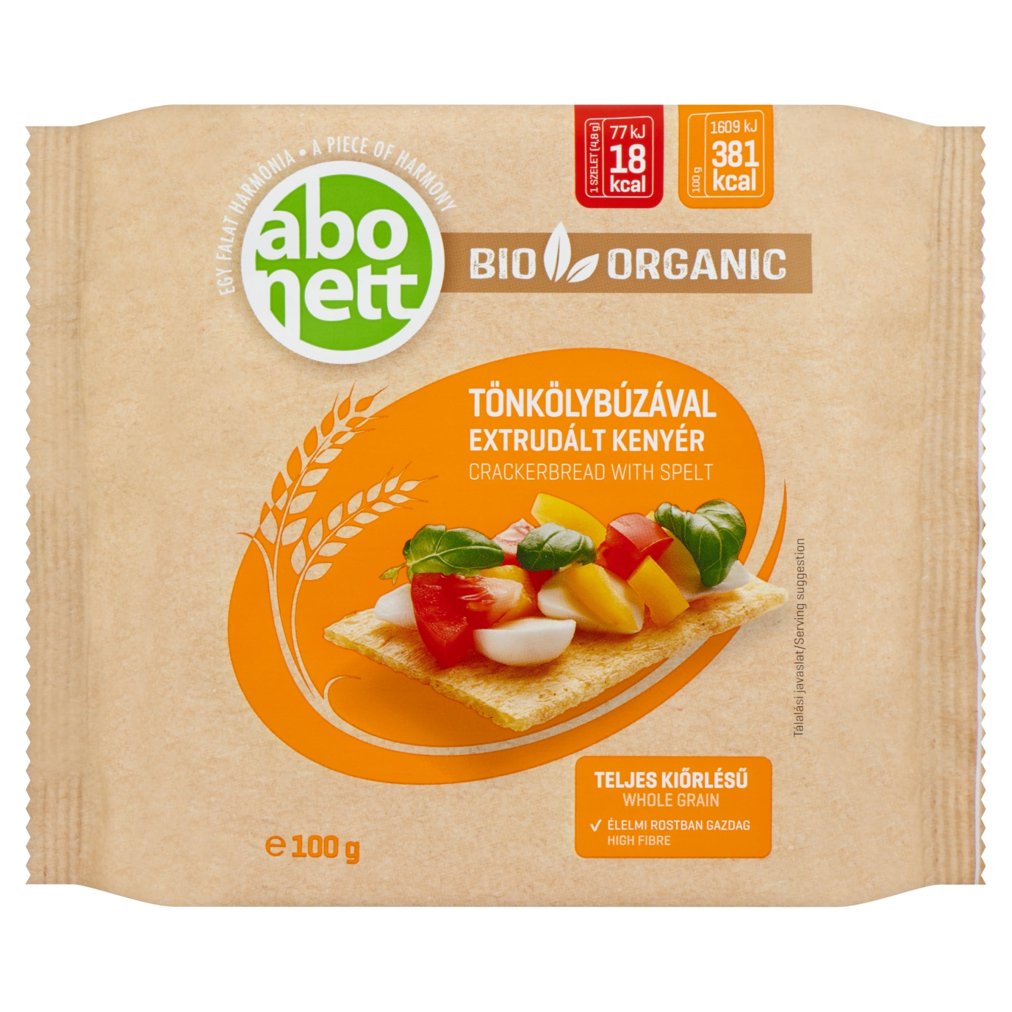 Abonett BIO Extrudált Kenyér Tönkölybúzával
