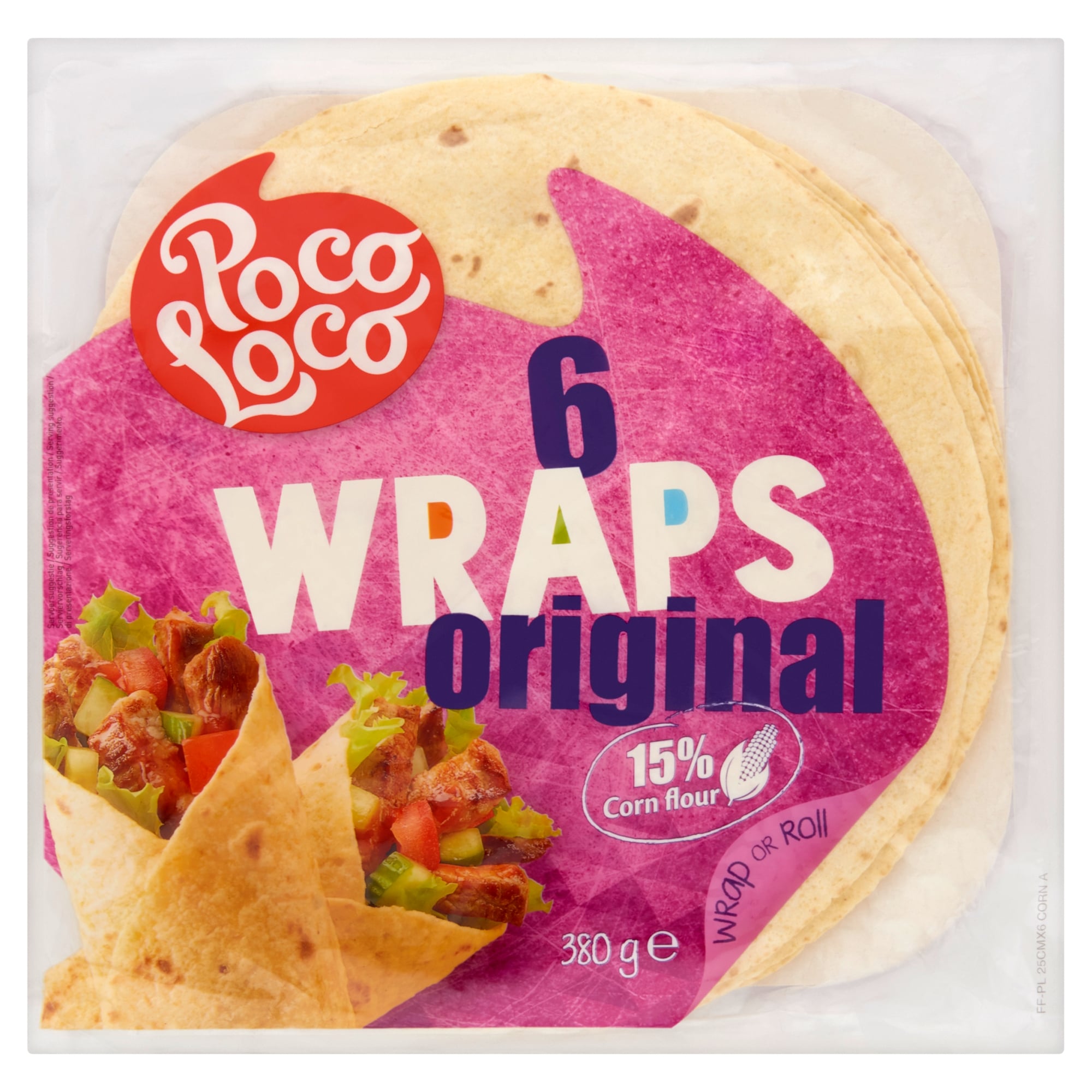 Poco Loco lágy tortilla búza-kukorica wraps
