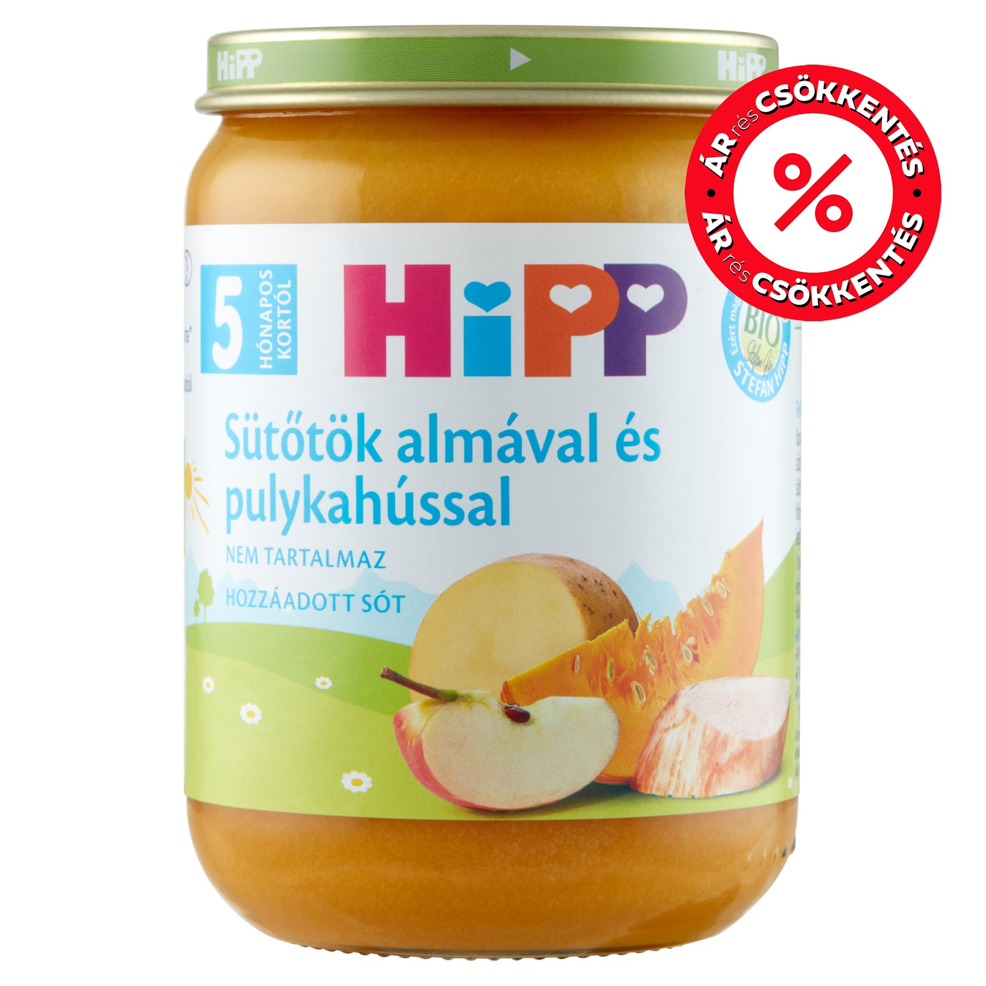 Hipp Sütőtök almával és pulykahússal 5 hónapos kortól