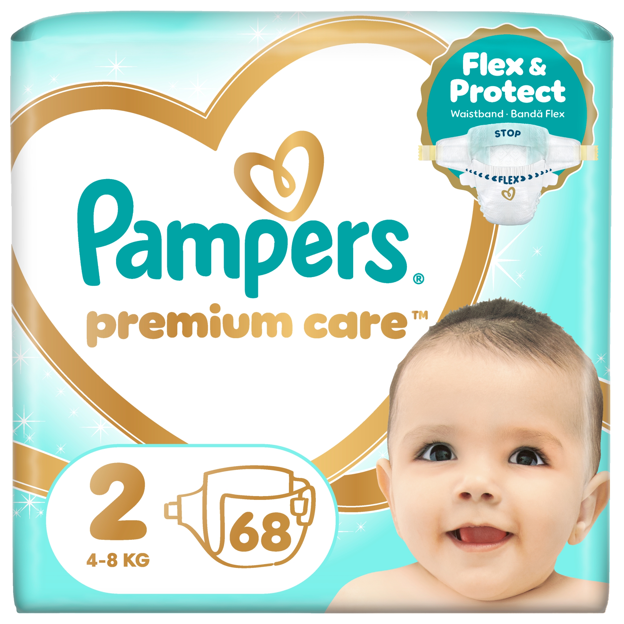 Pampers Premium Care Pelenka, Méret: 2 (4-8 kg) 68 db