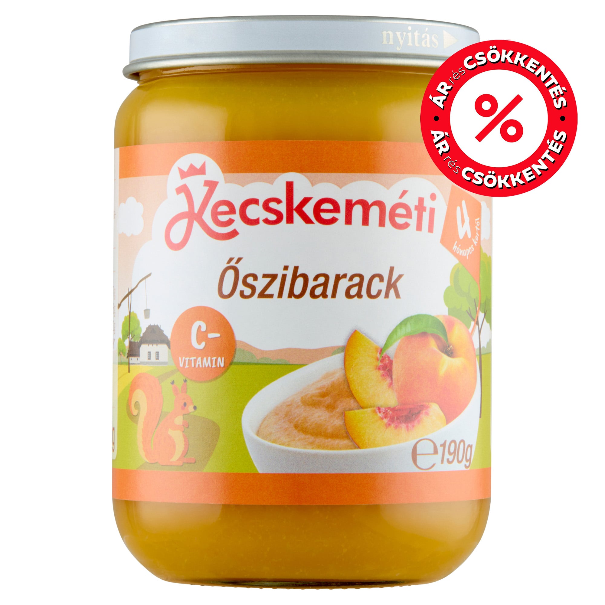 Kecskeméti Őszibarack 4 hónapos kortól