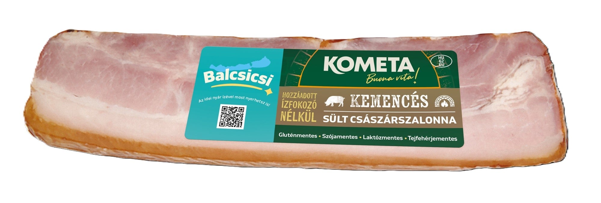 Kométa kemencés sült császárszalonna csík