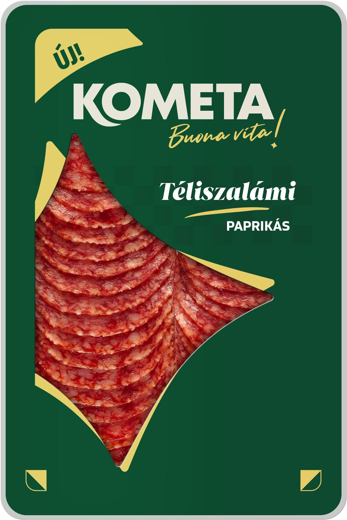 Kométa téliszalámi szeletelt paprikás