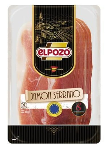 El Pozo Jamon Serrano sonka, szeletelt