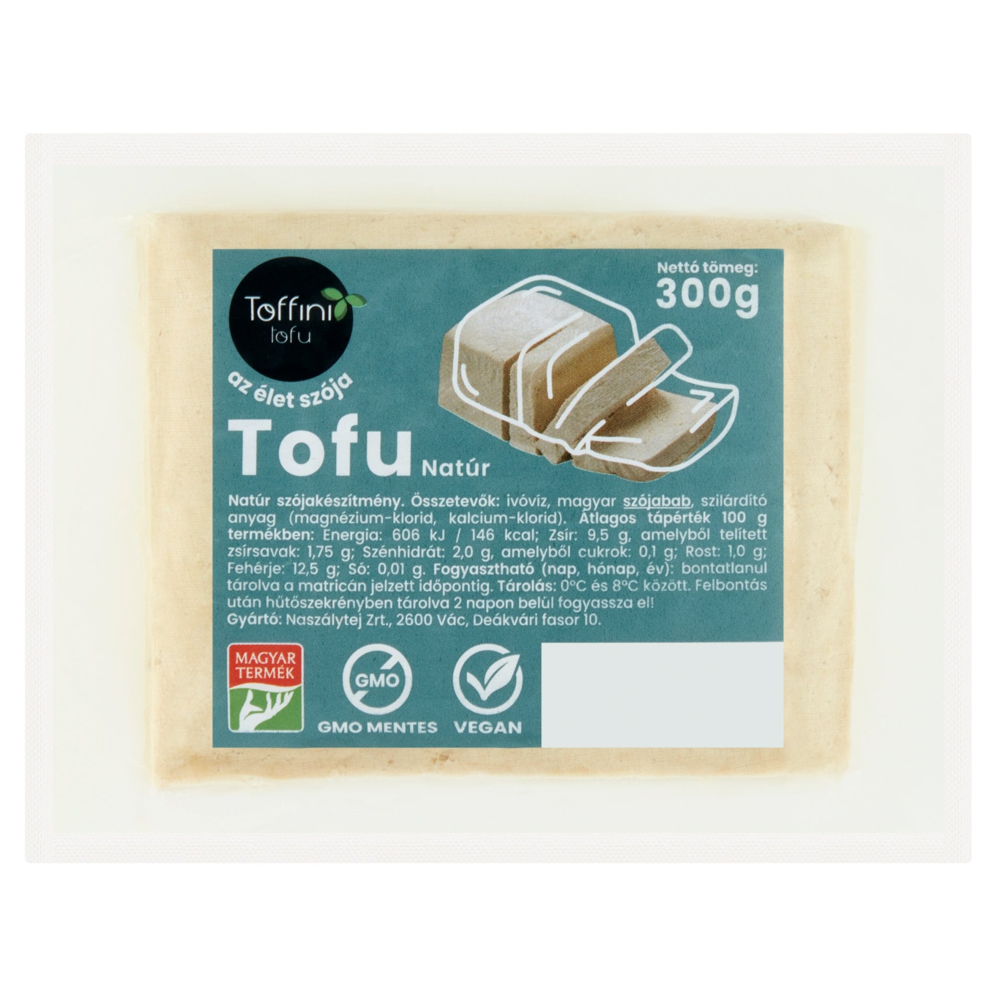 Toffini Natúr tofu, zacskós