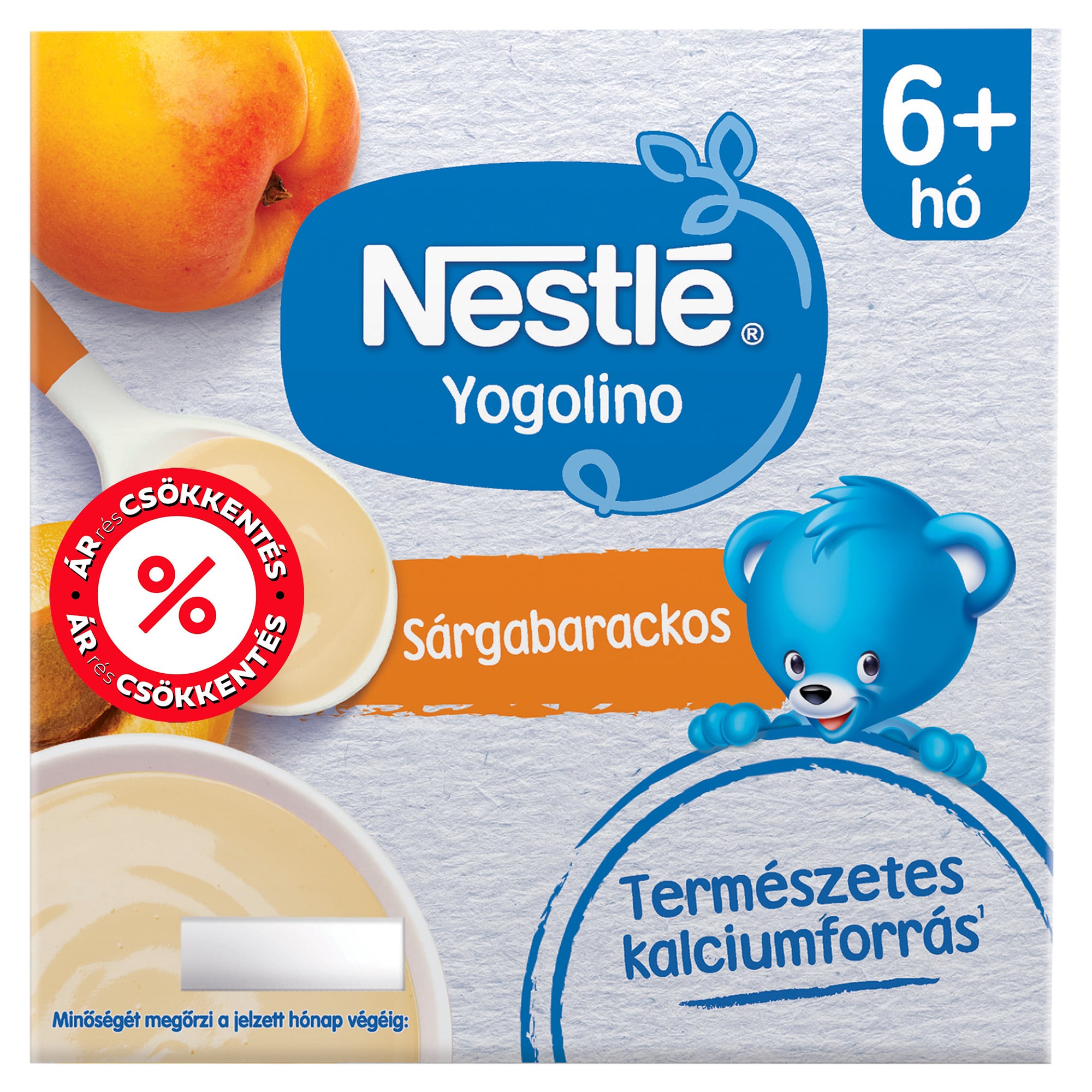 Nestlé Yogolino tejalapú sárgabarackos bébidesszert 6-36 hónapos korig