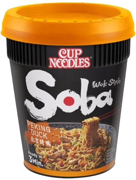 Nissin Soba instant tészta búzalisztből pekingi kacsa szósszal