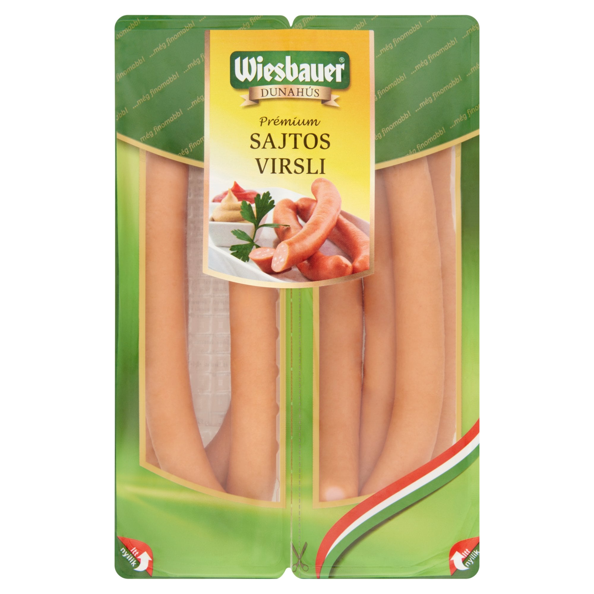 Wiesbauer prémium sajtos virsli 2x200g