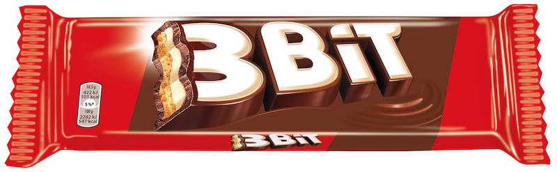 3Bit tejcsokoládéval bevont keksz szelet tejes töltelékkel