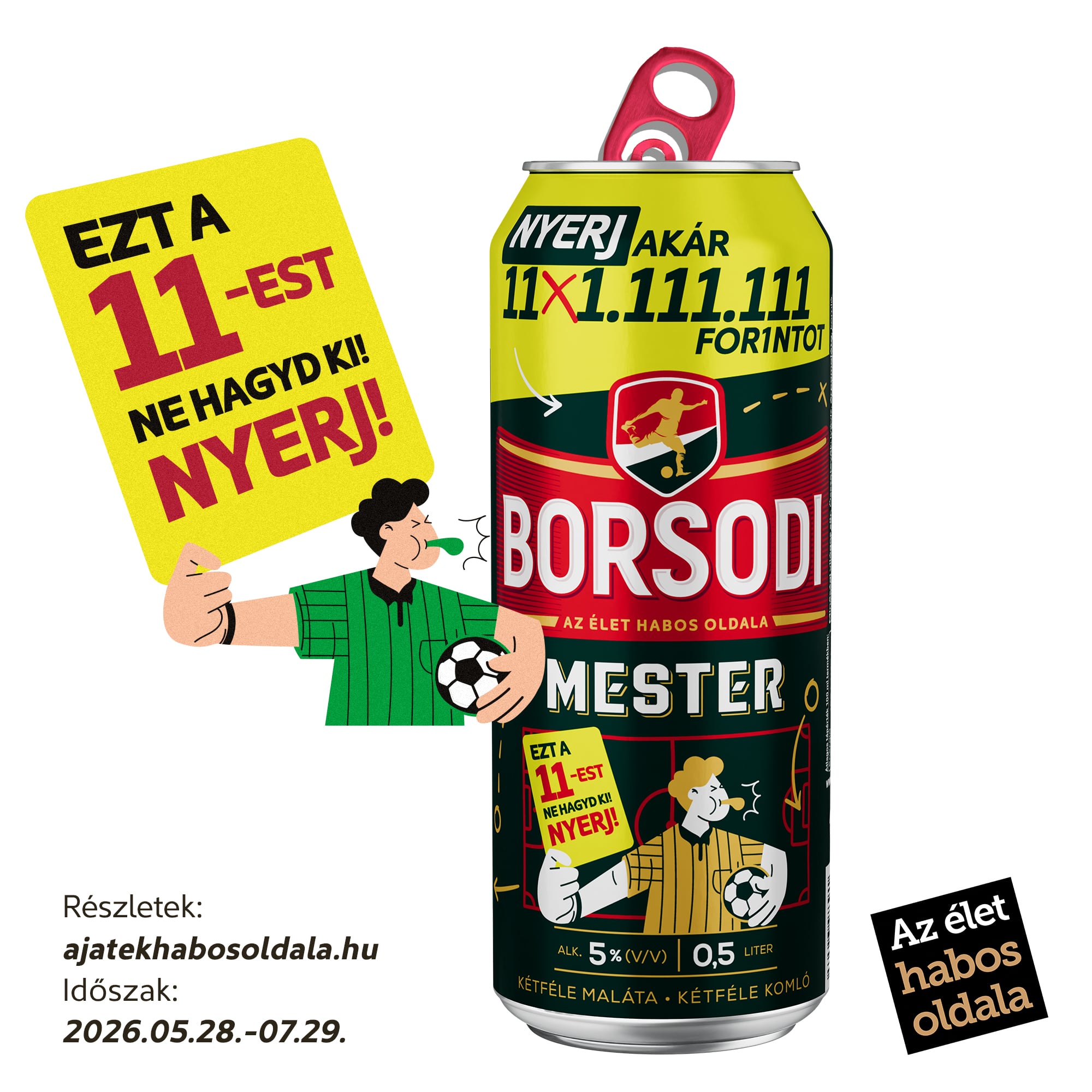 Borsodi Mester minőségi világos sör 5%