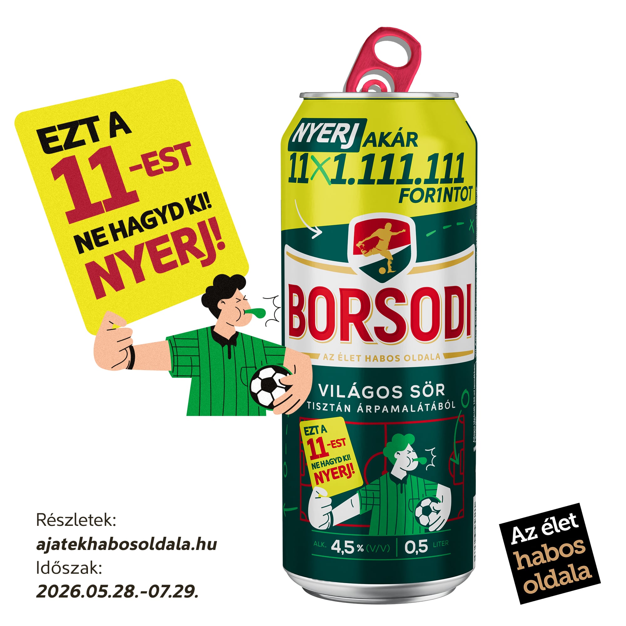 Borsodi világos sör 4,5%