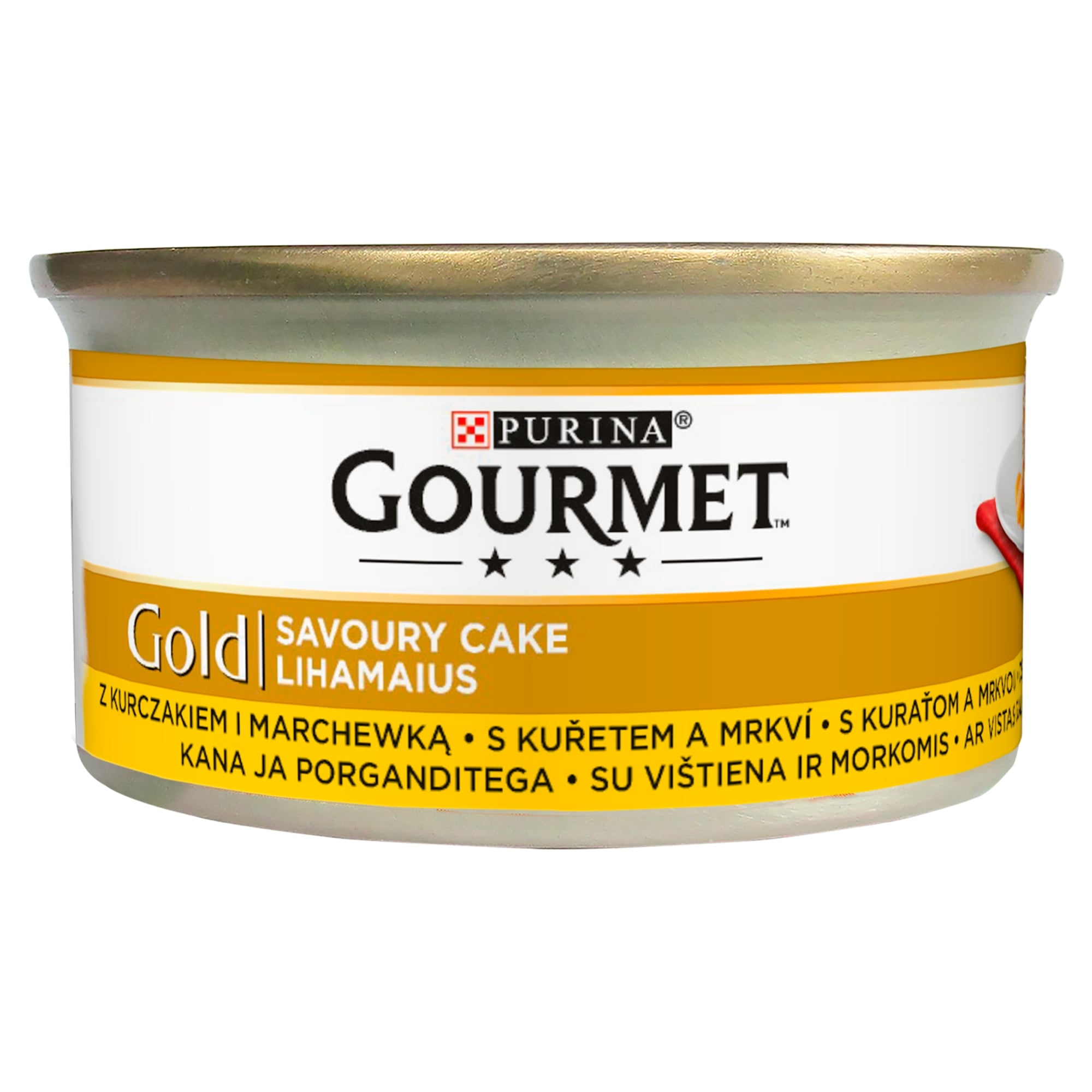 Gourmet Gold Savoury Cake Csirkével és sárgarépával nedves macskaeledel