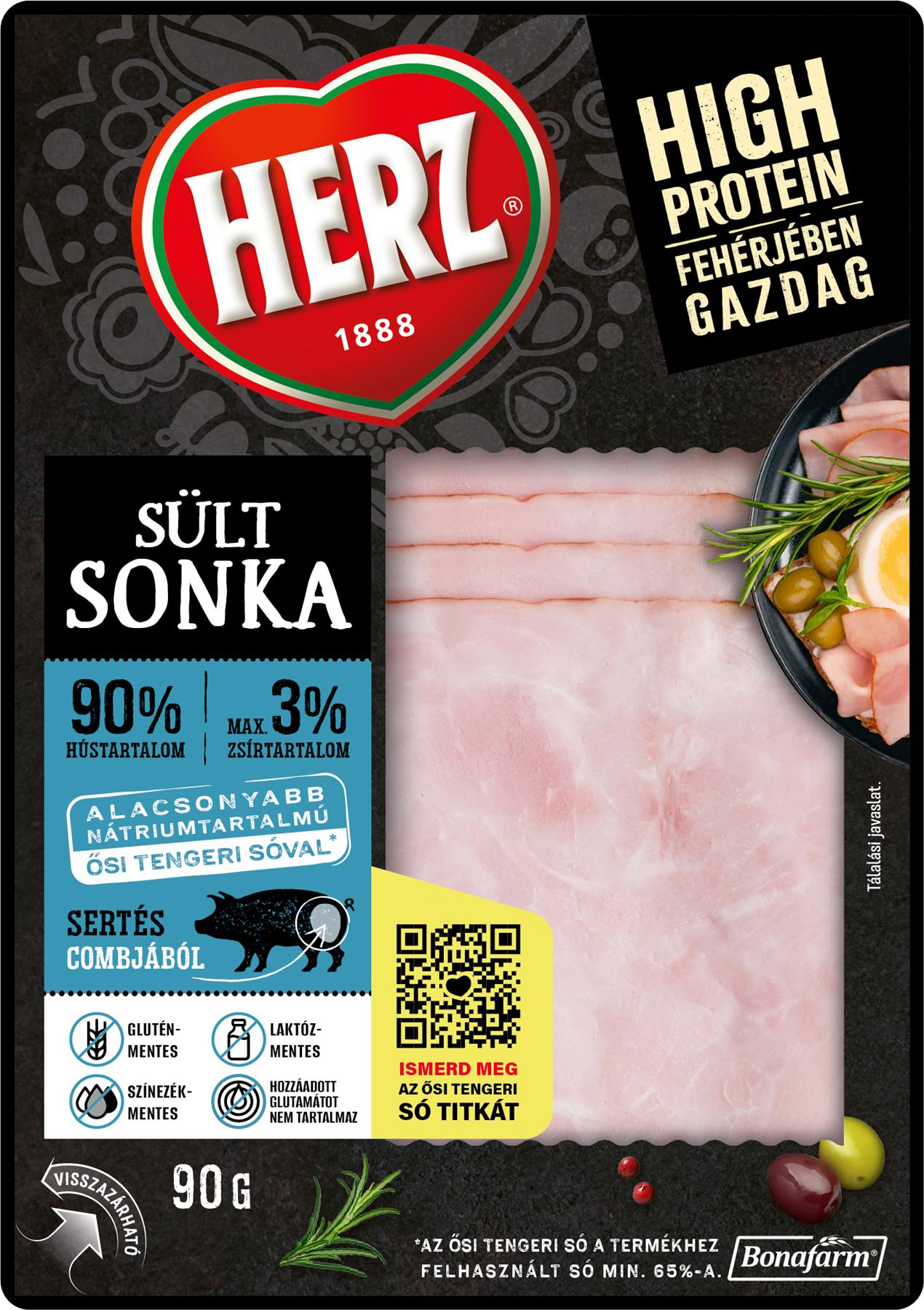 Herz Sült sonka, szeletelt 90% hústartalommal