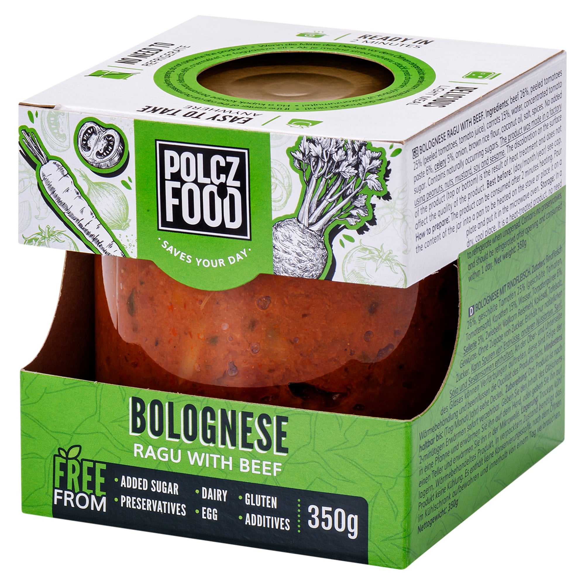 Polcz Bolognai marharagu, gluténmentes