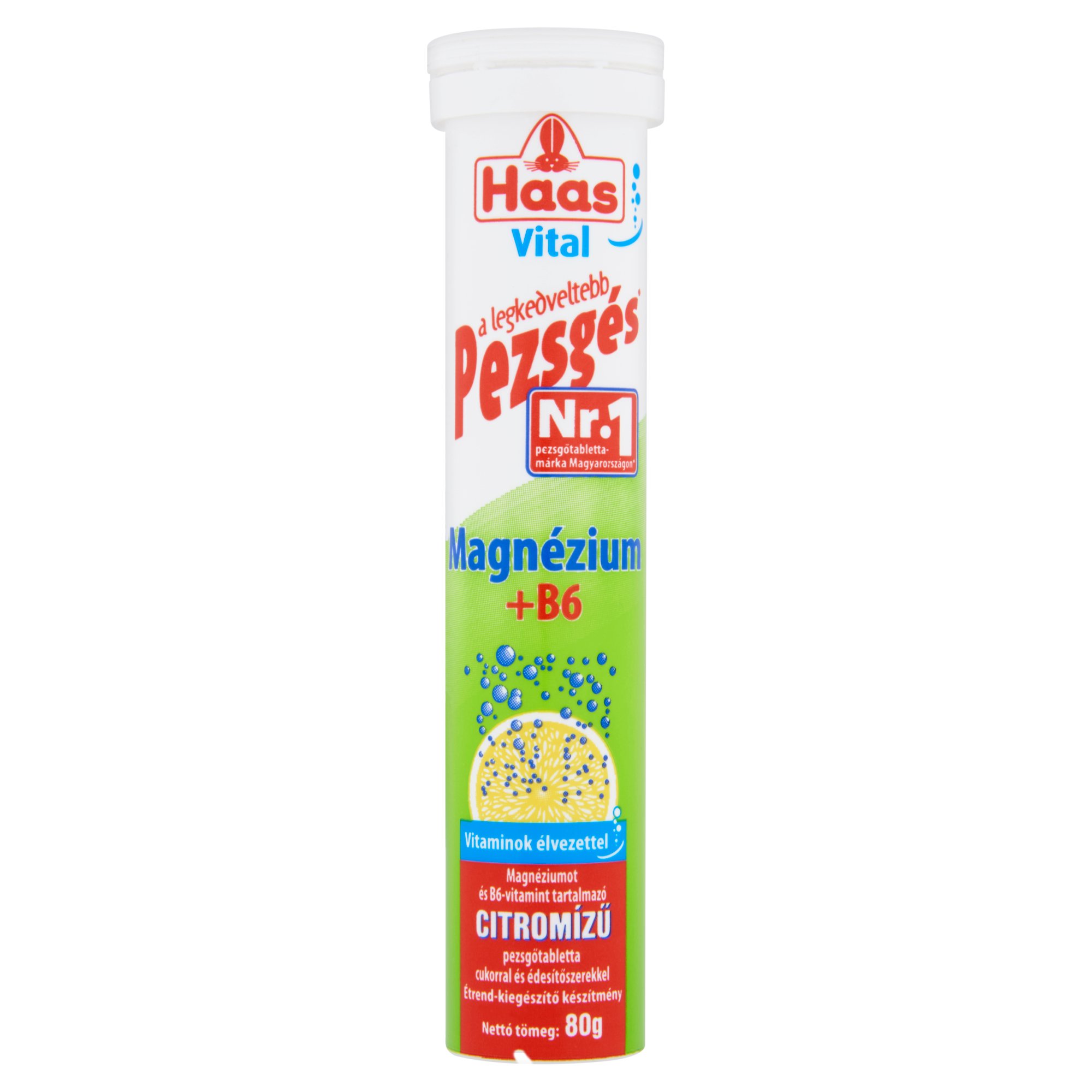 Haas Pezsgőtabletta Magnézium + B6