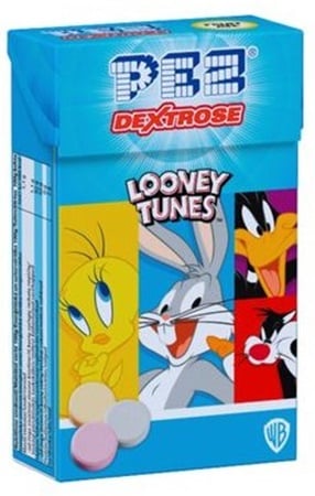 PEZ Fructy mix Vegyes gyümölcsízű szőlőcukor