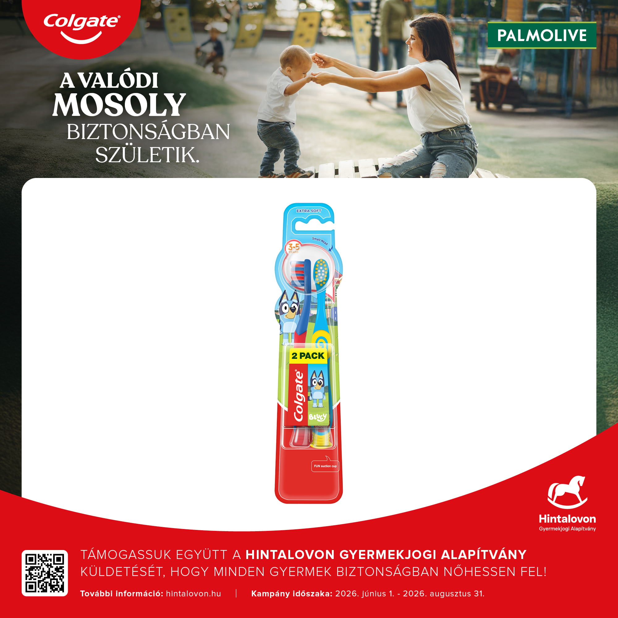 Colgate Bluey gyerek fogkefe 3-5 éves korig 2 db