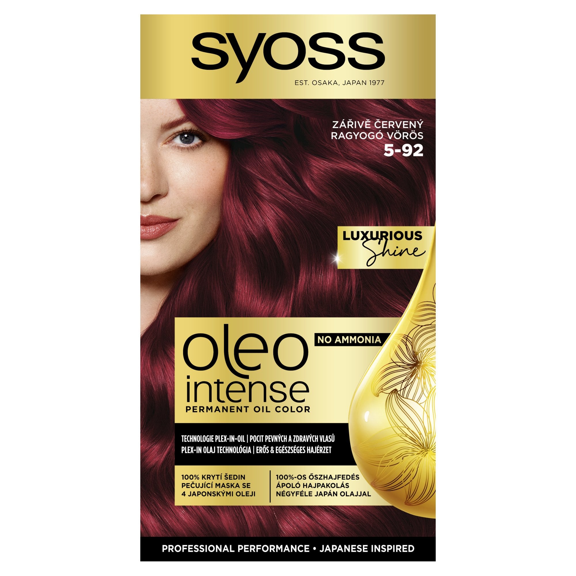 Syoss Color Oleo intenzív olaj hajfesték 5-92 ragyogó vörös