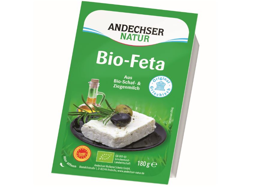 Andechser Bio Görög feta sajt juh- és kecsketejből 45%