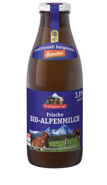 Bio Alpenmilch friss üveges tej 3,5%