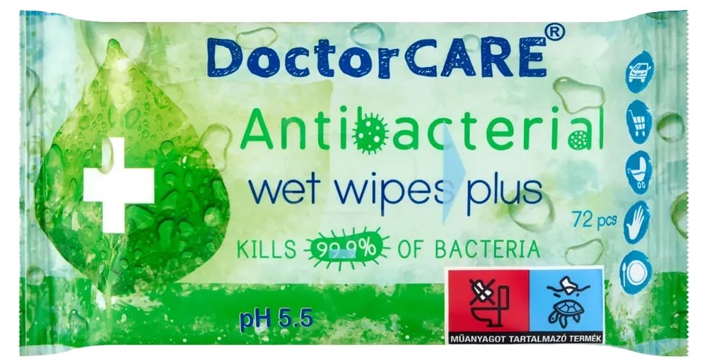 DoctorCare Antibakteriális törlőkendő
