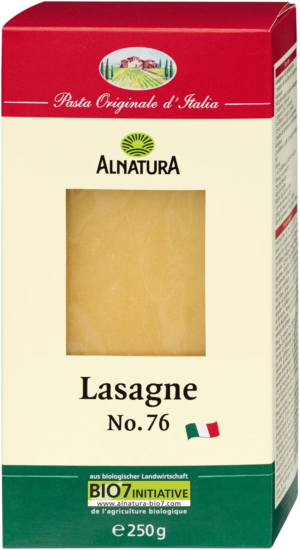 Alnatura BIO 100% durumbúza lasagne