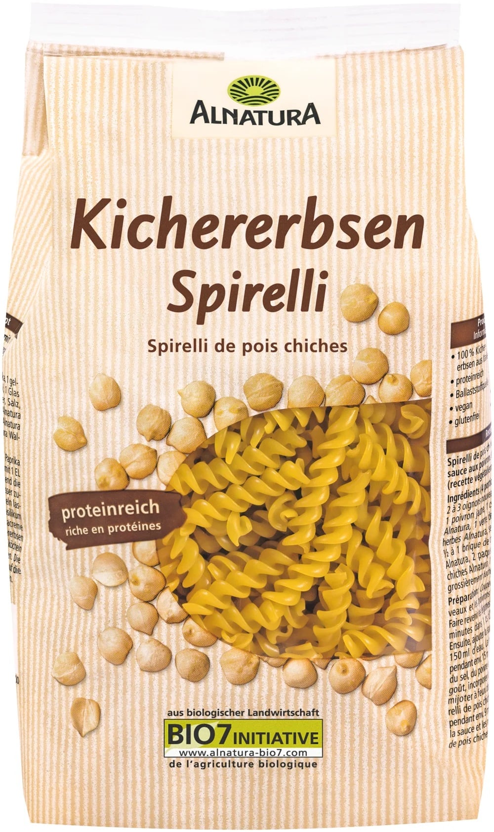 Alnatura BIO Csicseriborsó fusilli