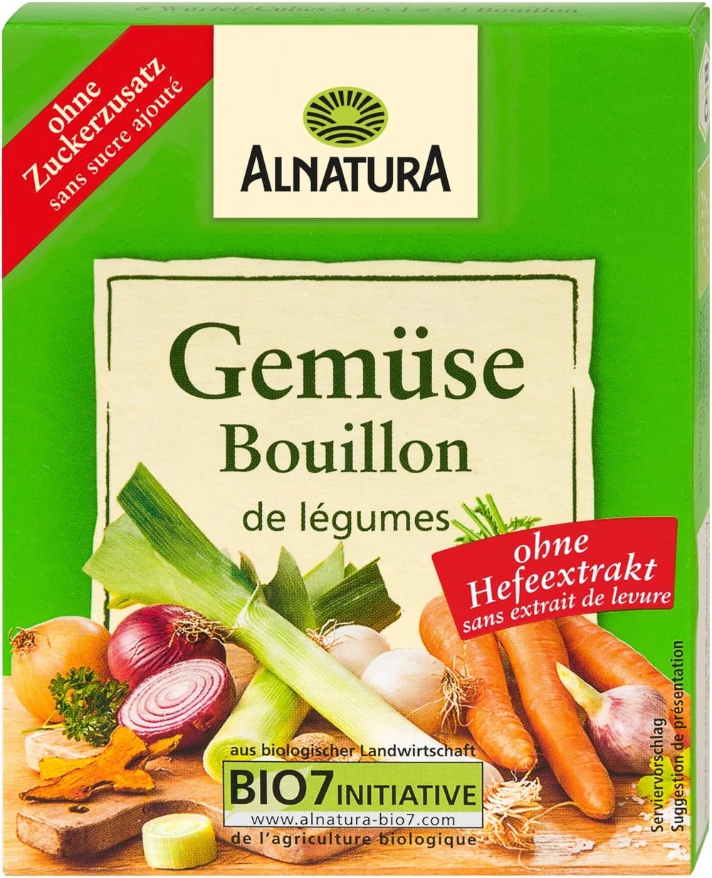 Alnatura BIO Élesztőmentes zöldségleves-kocka 6db