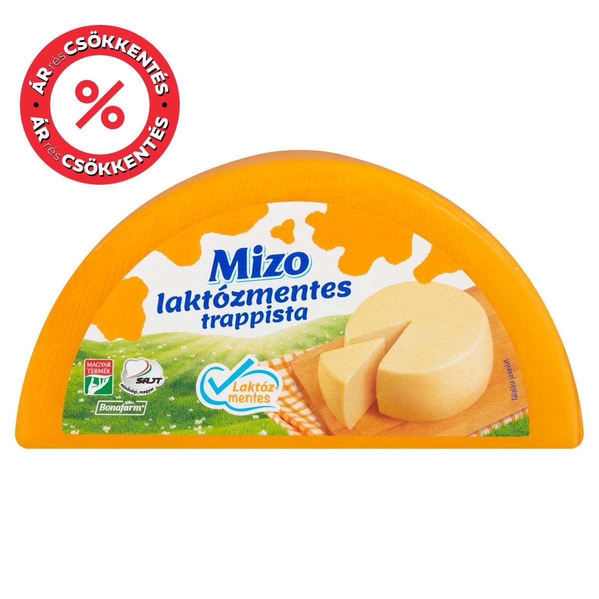 Mizo Laktózmentes trappista sajt