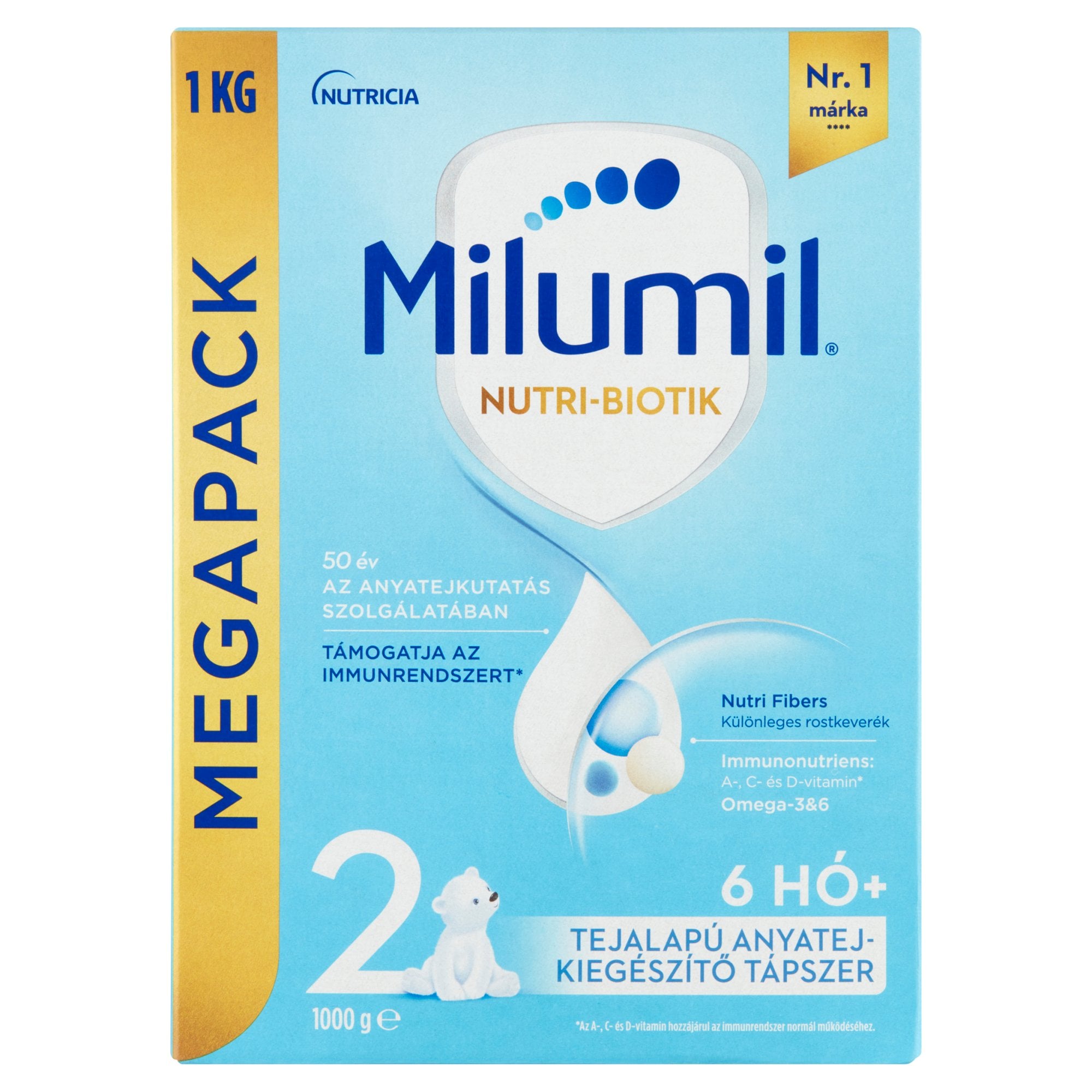 Milumil 2 tejalapú anyatej-kiegészítő tápszer 6 hónapos kortól