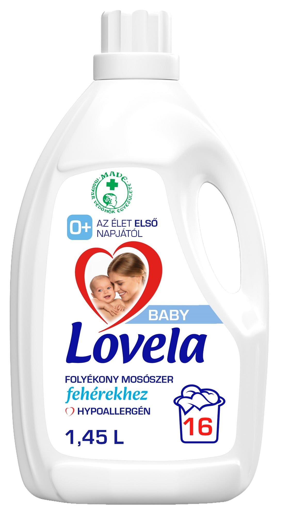 Lovela Baby Hipoallergén Folyékony mosószer fehér ruhákhoz 1,45l